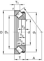 FAG Cuscinetto assiale orientabile a rulli a botte 29330-E, quote principali secondo DIN 728/ISO 104, azione unilaterale, smontabile