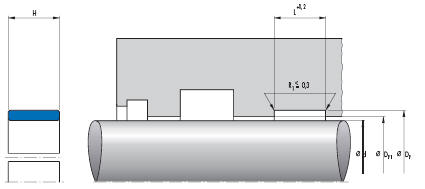 fascia guida pistone sb simrit merkel