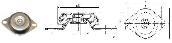 antivibrante compressori e pompe